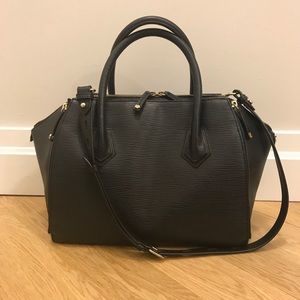 Rebecca Minkoff Perry Embossed Leather Satchel